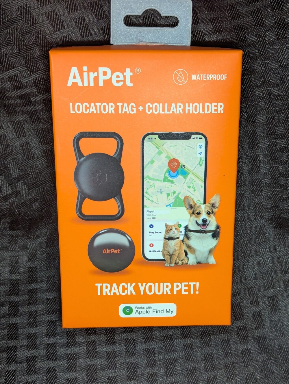 AirPet Waterproof Locator Tag + Collar Holder.